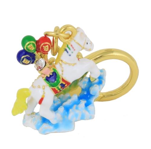 feng shui import Joyous Windhorse Amulet Keychain
