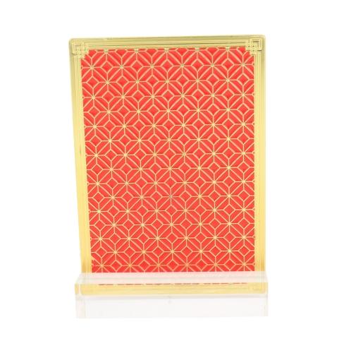 Feng Shui Import Kwan Kung With 5 Flags Plaque