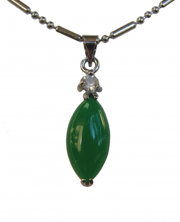 feng shui import Leaf Shape Jade Pendant