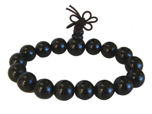 feng shui import Men's Black Ebony Wood Bracelet