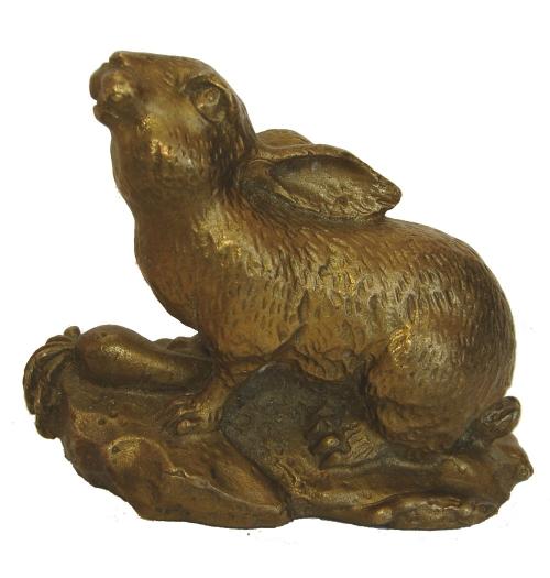 feng shui import Metal Rabbit Statue
