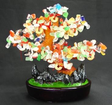Feng Shui Import Mix Gem Tree With Coins