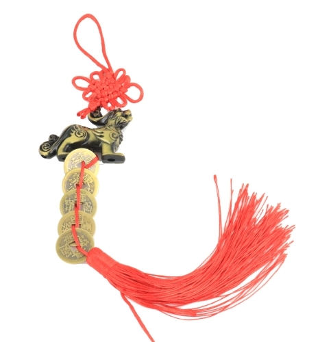 Feng Shui Import Money Cat With 5-Coin Lucky Charm