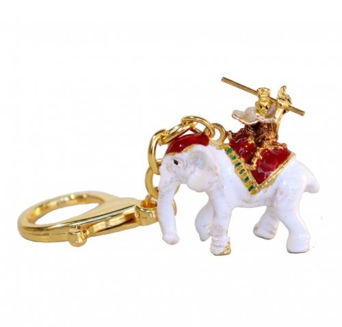feng shui import Monkey God On Elephant Keychain