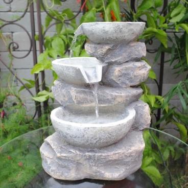 feng shui import Multi Bowls Tabletop Fountain