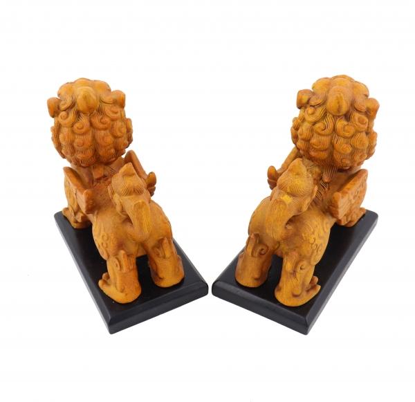 Feng Shui Import Pair Of 5.5 Inch Pi Yao Statues