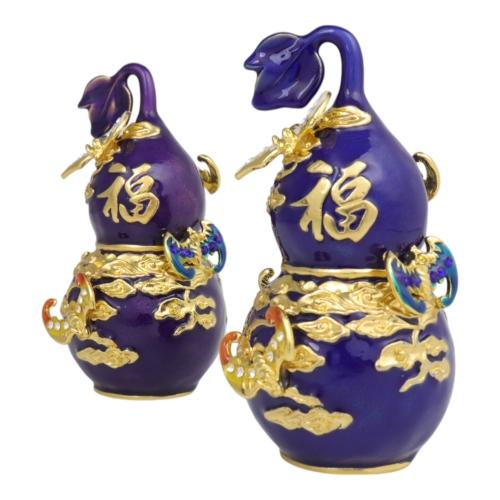 Feng Shui Import Pair Of 5 Blessing Wu Lou