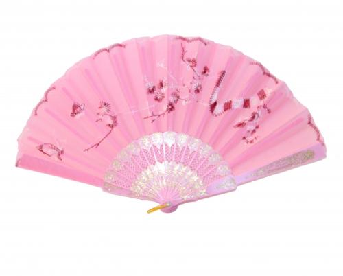 Feng Shui Import Pink Hand Fan