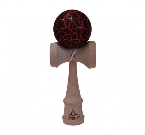 feng shui import Red/Black Crackle Kendama