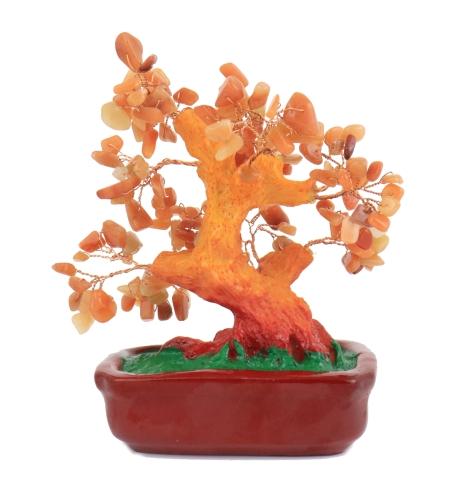 Feng Shui Import Red Carnelian Gemstone Tree