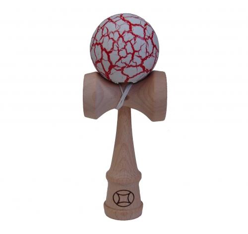 feng shui import Red/White Crackle Kendama