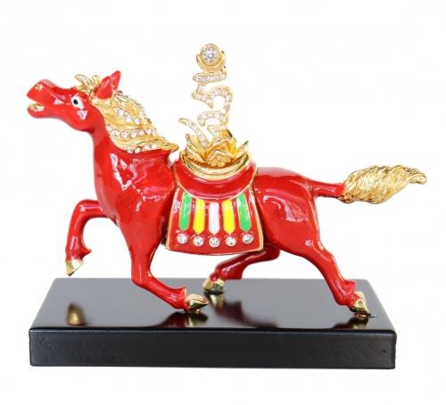 Feng Shui Import Red Windhorse For Success Luck
