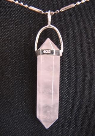 feng shui import Rose Quartz Pendant
