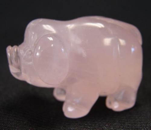 feng shui import Rose Quartz Pig Statue