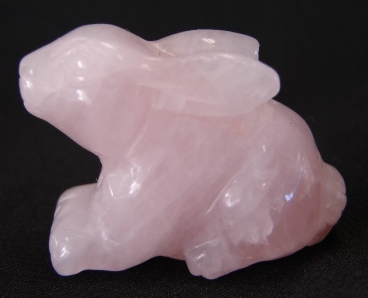 feng shui import Rose Quartz Rabbit Statue