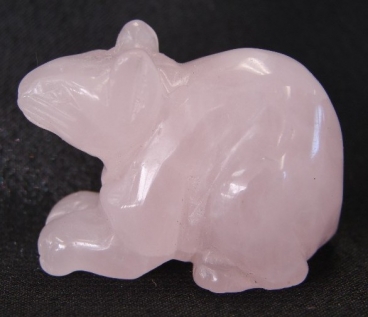 feng shui import Rose Quartz Rat Statue