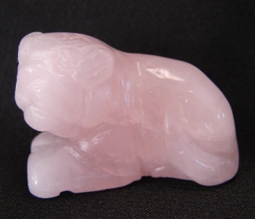 feng shui import Rose Quartz Tiger Statue