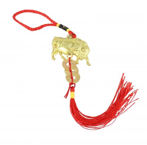Feng Shui Import Shinning Gold Ox Charm