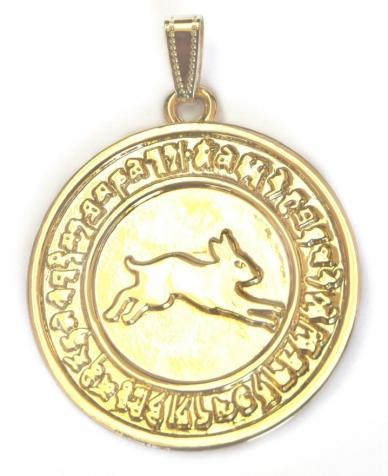 Feng Shui Import The New Moon Rabbit Pendant