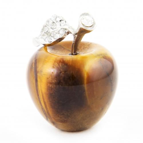 feng shui import Tiger Eye Apple with Leaf