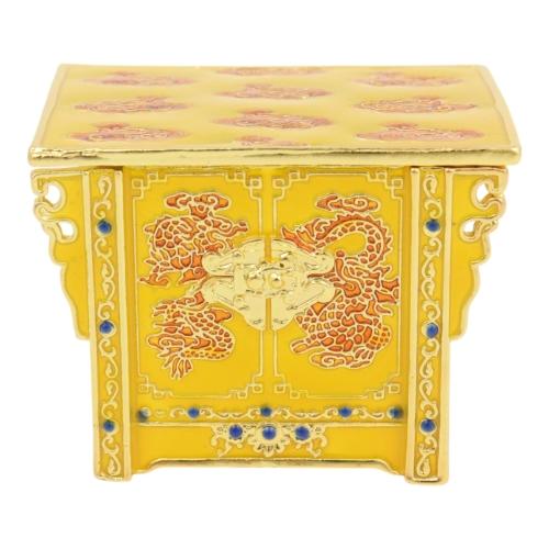 Feng Shui Import Treasure Chest With Double Dragon