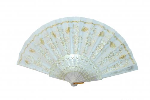 Feng Shui Import White Hand Fan