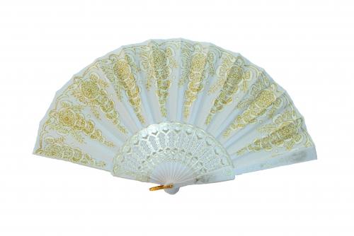 Feng Shui Import White Hand Fan