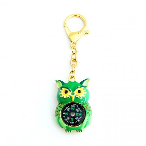 Feng Shui Import Wise Owl Compass Key Chain