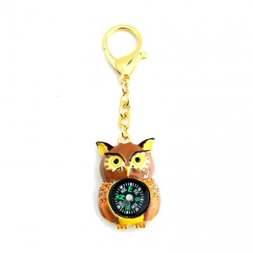 Feng Shui Import Wise Owl Compass Key Chain