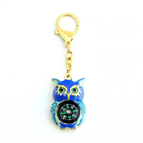 Feng Shui Import Wise Owl Compass Key Chain
