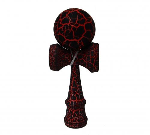 feng shui import Full Print Red/Black Crackle Kendama