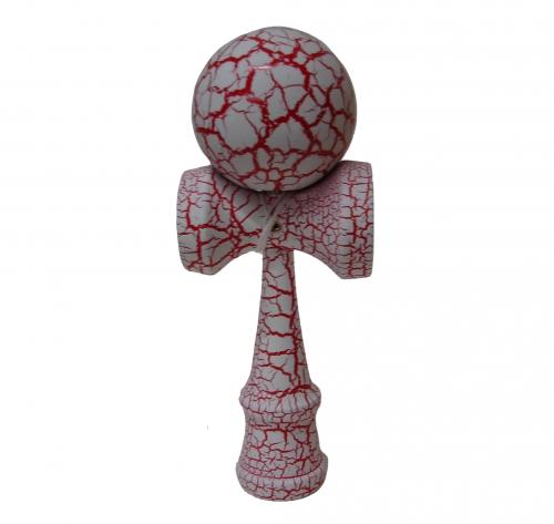 feng shui import Full Print Red/White Crackle Kendama