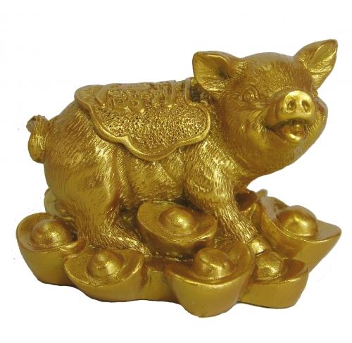 feng shui import Golden Pig Statue Stepping on Ingots