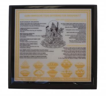 feng shui import Guru Rinpoche Plaque for Prosperity