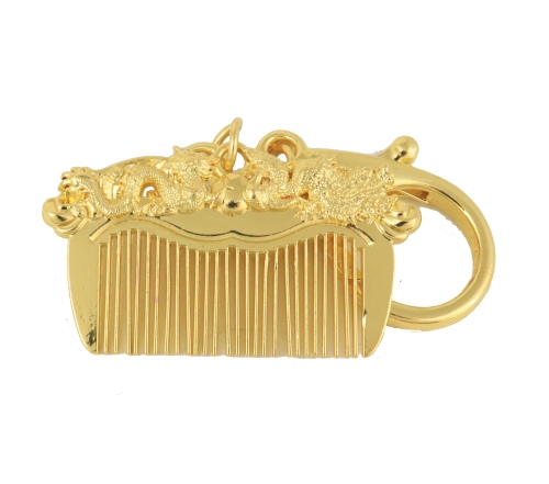 Feng Shui Import Happy Marriage Comb Amulet Keychain
