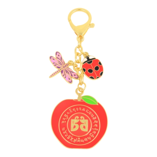 feng shui import Harmony Apple Amulet with Ladybug and Dragonfly