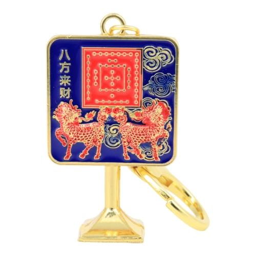 feng shui import Hotu Enhancer Mirror Amulet Keychain