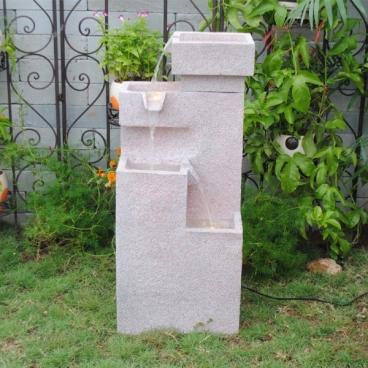 Feng Shui Import Imitate Sand Stone Cascade Tires Indoor/Outdoor Lighted Fountain