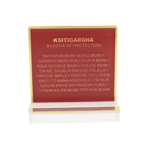Feng Shui Import Ksitigarbha Buddha Protection Plaque