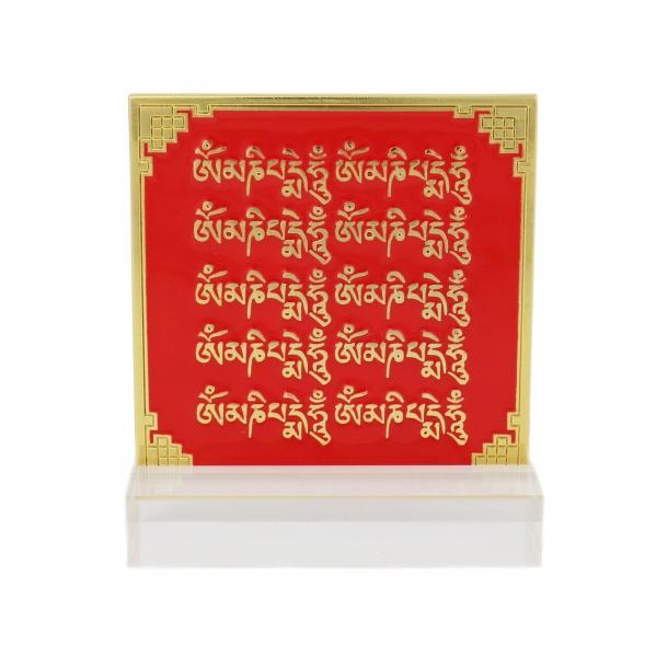 Feng Shui Import Kuan Yin On Om Mani Padme Hum Mantra Plaque