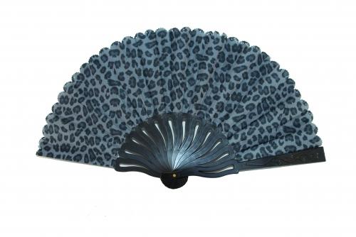 feng shui import Leopard Style Hand Fan with Black Slab