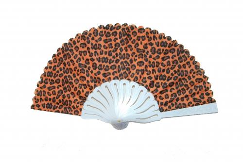 feng shui import Leopard Style Hand Fan with White Slab