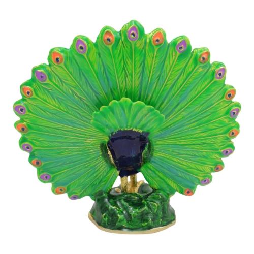 Feng Shui Import Magic Peacock With Anti-Burglary Plaque