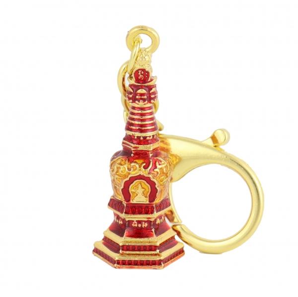 feng shui import Manjushri Wisdom Stupa Amulet Keychain