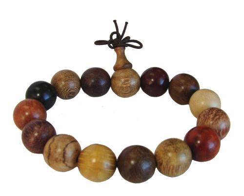feng shui import Multi_Color Wood Beaded Bracelet for Men