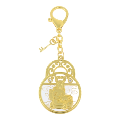feng shui import Padlocks of Wealth Amulet Keychain
