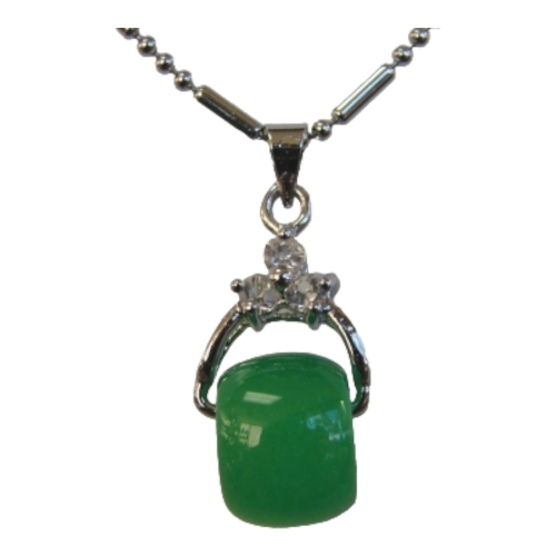 feng shui import Rotatable Drum-Shaped Jade Pendant