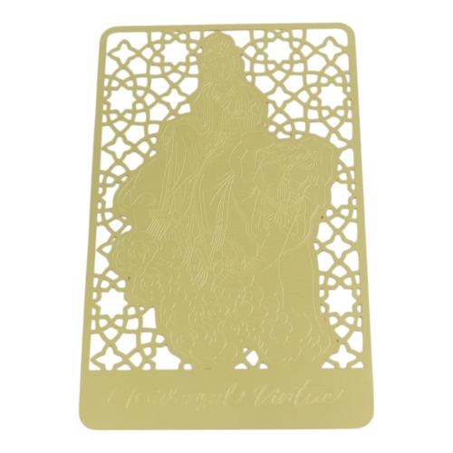 feng shui import Samantabhadra Bodhisattva Talisman Card - Pu Hsien Pusa Gold Card