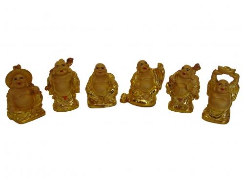 feng shui import Six Little Shining Gold Buddha Statues