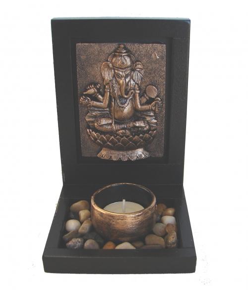 feng shui import Small Desktop Zen Garden with Ganesh Image